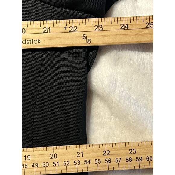 Vtg Christian Dior Monsieur 44R Black Gold Tone Buttons Designer Blazer Coat - Picture 14 of 16